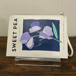 Rare Kate Spade New York Sweet Pea Spade Garden Center Floral Clutch Wristlet